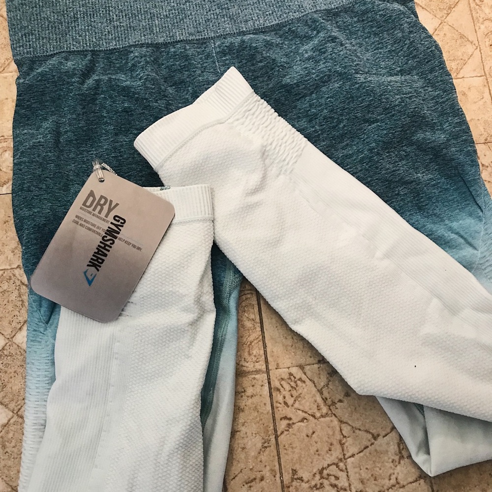 Blue ombre seamless leggings from gymshark- new!